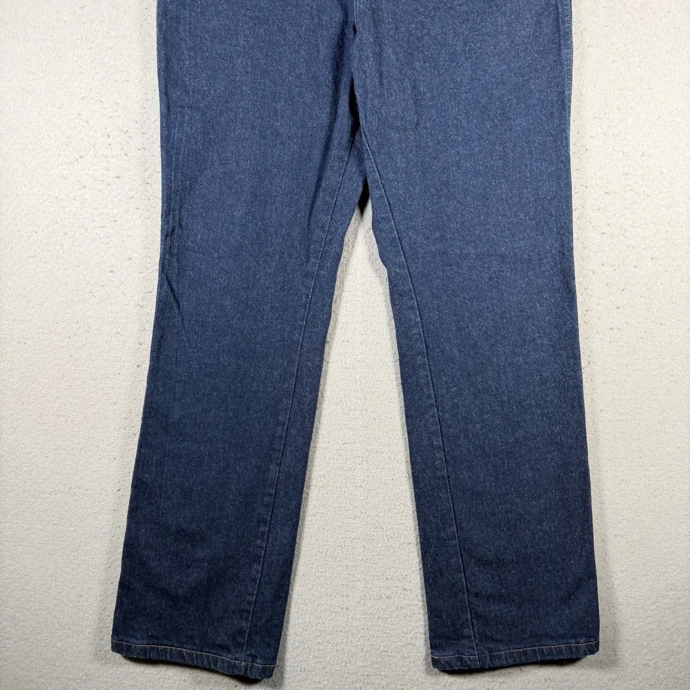 Wrangler 937STR Cowboy Cut Slim Fit Jeans Mens 38x32 Dark Wash‎ Straight Indigo